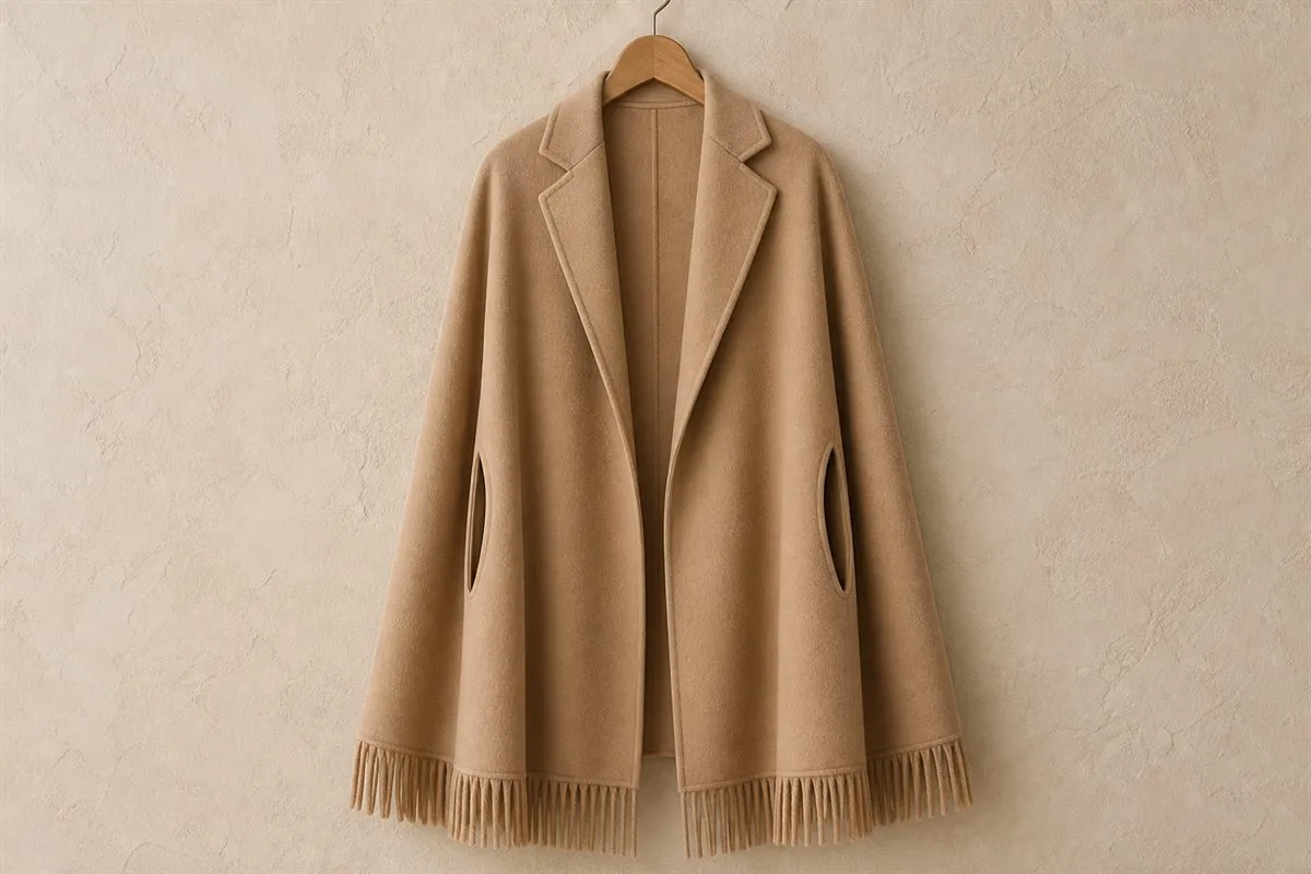 Cape Oversize en Pure Laine Muse