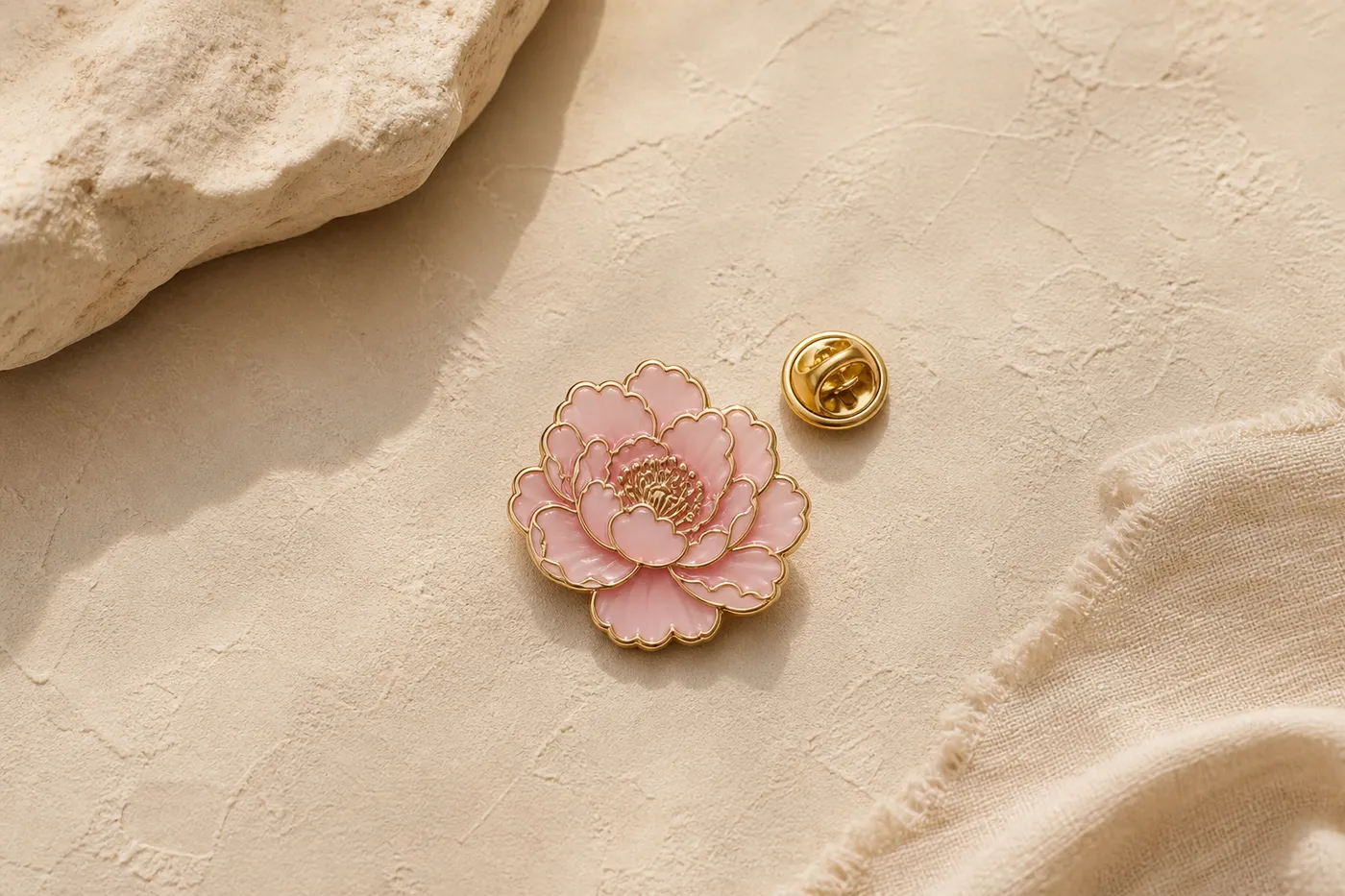 Iconic Enamel Flower Pin Signature